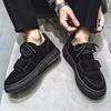 Mode Herr Retro Casual Skor 2025 Vår Ny Modetrend Mångsidiga Bekväma Tjock Sula Sport Låg Topp Halkfria Plattformssneakers