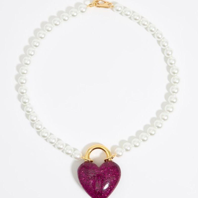 

BIMBA Y LOLA [24FW] BIMBA Y LOLA Pink Heart Pearl Point Necklace B246AIU019PKF Pink_FREE