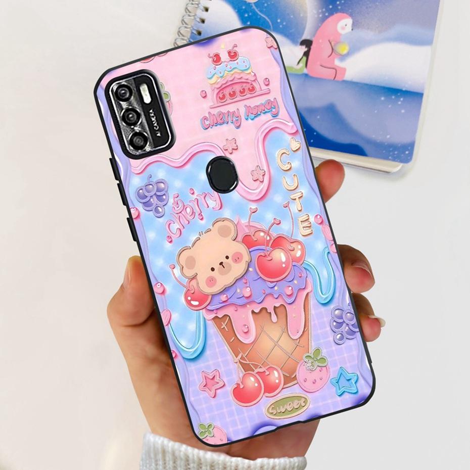 Lovely Case For ZTE Blade A7s 2020 / Optus X Pro / Telstra Evoke Plus 2 Black Silicon Soft Cases Cover For Zte A7s (2020) A7020