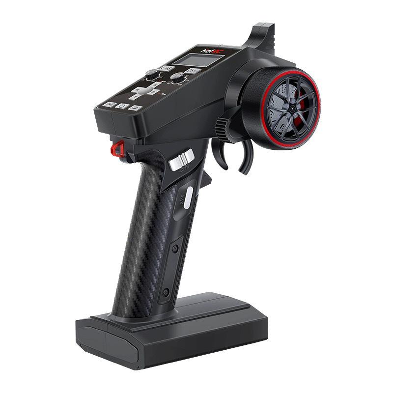 HOTRC 6A 6-Channel 2.4G Gun-Type Remote Control with Receiver for Bait Boat or Car