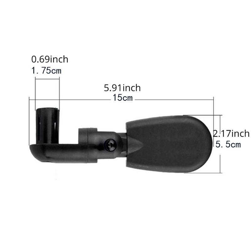 2PCS Cycling Road Mountain Bike Handlebar Wide Angle Rear Rotate View Mirrors for Bicycles Bicycle Accessories