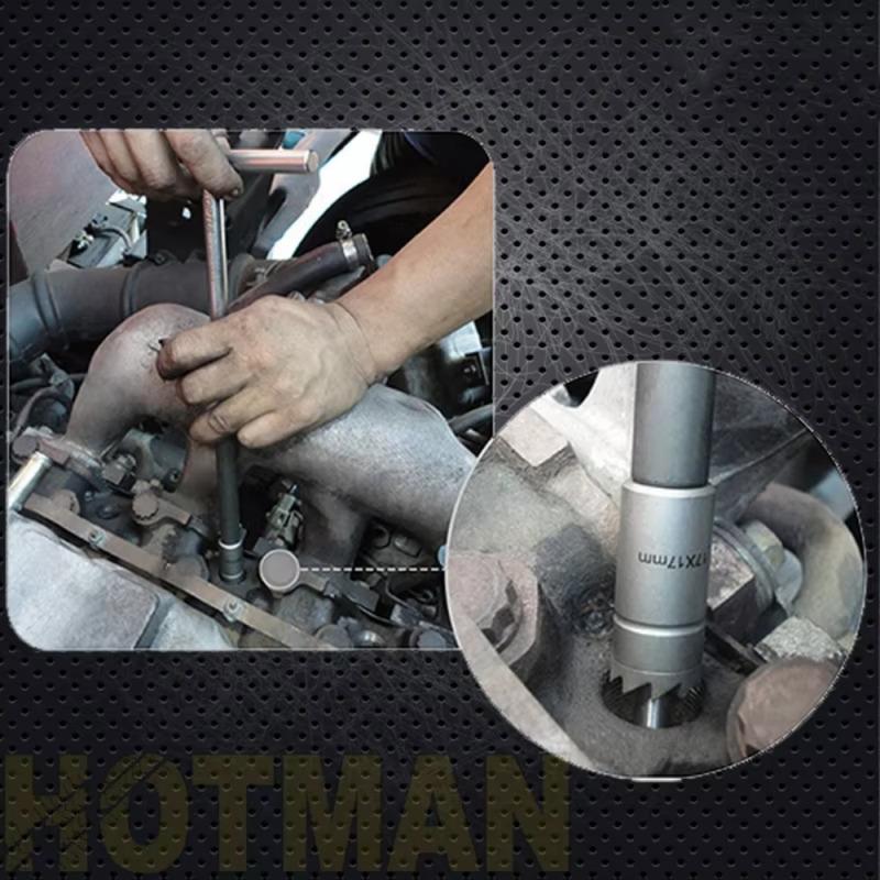 Diesel fuel injector base reamer cleaning tool, cleaner, reamer, fuel injector base repair group, repair suitable for most vehicle models