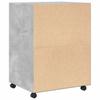Mobile Storage Cabinet Concrete Grey 60 x 48 x 81 cm Particleboard