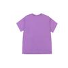 MLB Large Logo Print Round Neck Loose Straight Short Sleeve T-Shirt Unisex Tops Purple 31TSU1031-07V