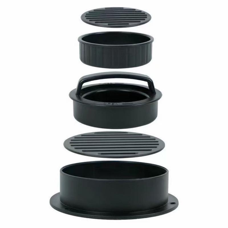 Round Burger Press Food-Grade Plastic Hamburger Patty Maker Slider Press Stuffed Burger Patty Maker Mold Kitchen Gadgets