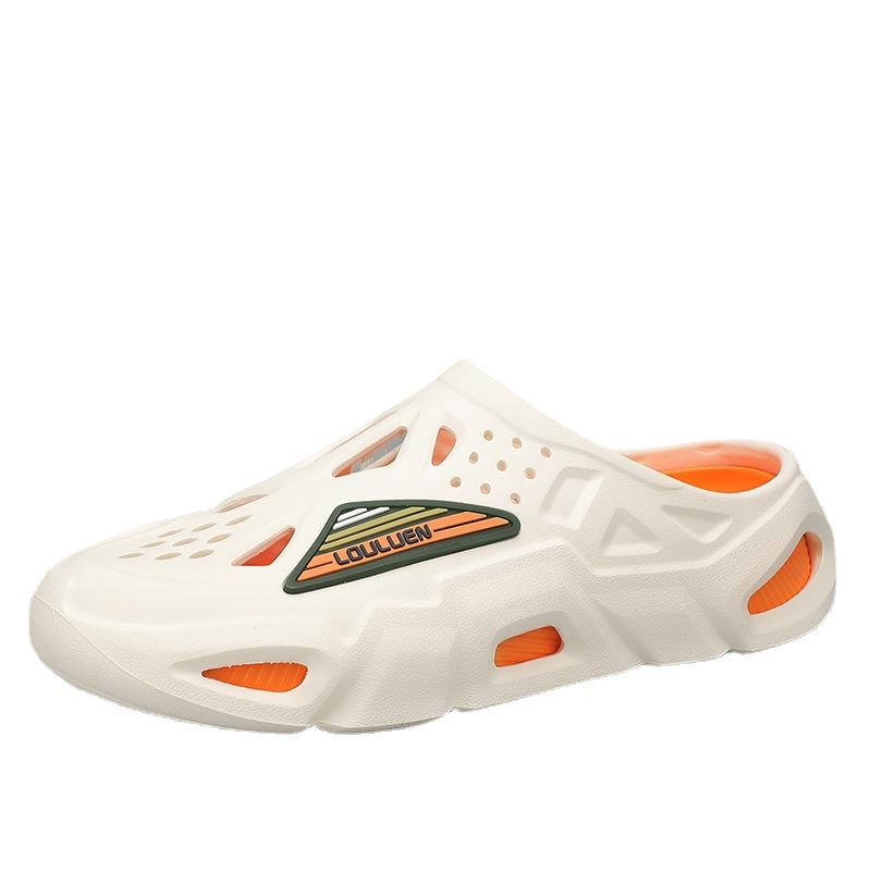 Sandals men's summer wear non-slip soft bottom breathable outdoor leisure sports driving hole beach bag head slippers