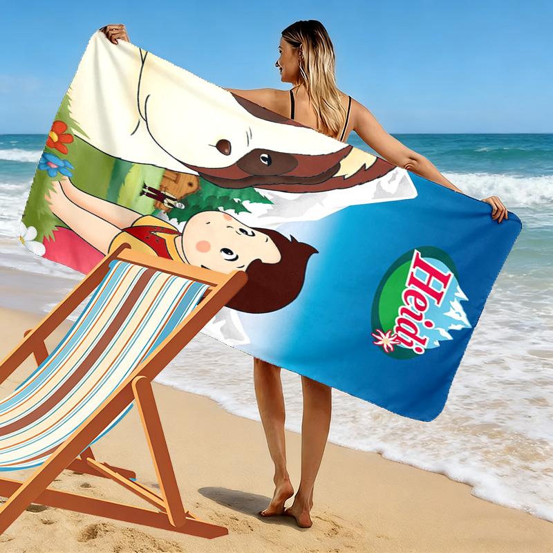 HeidiDog 2D Flachdruck Strandtuch, Großes Weiches Schnelltrocknendes Handtuch für Strand Camping Schwimmen. NSTJ0928075