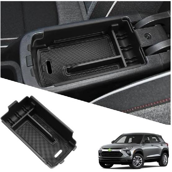 Ruiya 2021-2026 Trailblazer Center Console Organizer,for Chevy Trailblazer 2026 Accessories Armrest Console Glove Tray Compatible with 2021 2022 2023 Center Console Organizer