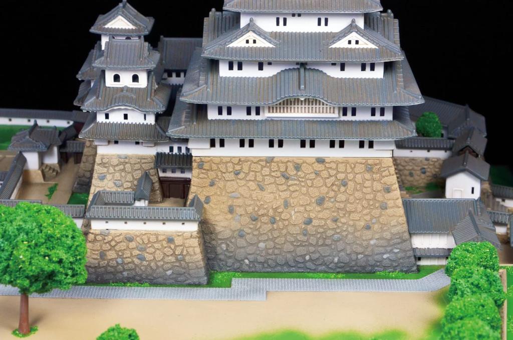 Doyusha Famous Castle Premium Himeji Castle Plastic Model P1H Molded Color 1/500 Japan's