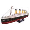 Puzzle 3d bateau - maquette titanic a construire avec led, puzzles 3d, maquettes de navires, jeux d'assemblage, 266 pièces, 4h monta