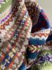 Damen Nordischer Stil Fair Isle Woll-Cardigan Pullover - Robust, Rundhals Strick