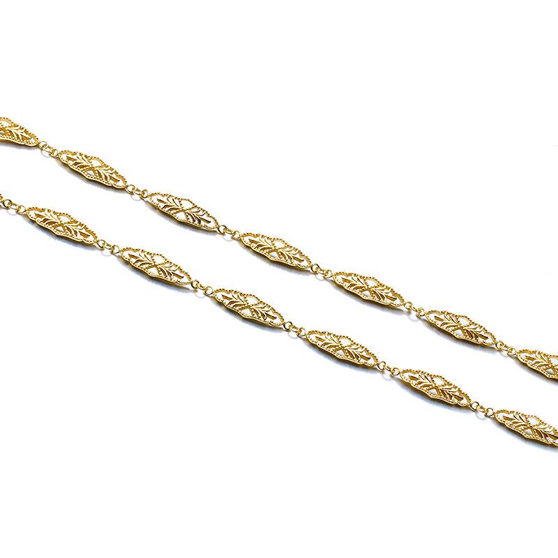 Retro Diamond Hollow Pattern S925 Sterling Silver Bracelet for Women