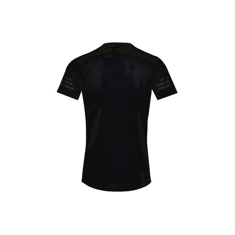 Adidas T Shirts Men's Black Crew Neck Moderate Straight Fit CW3927