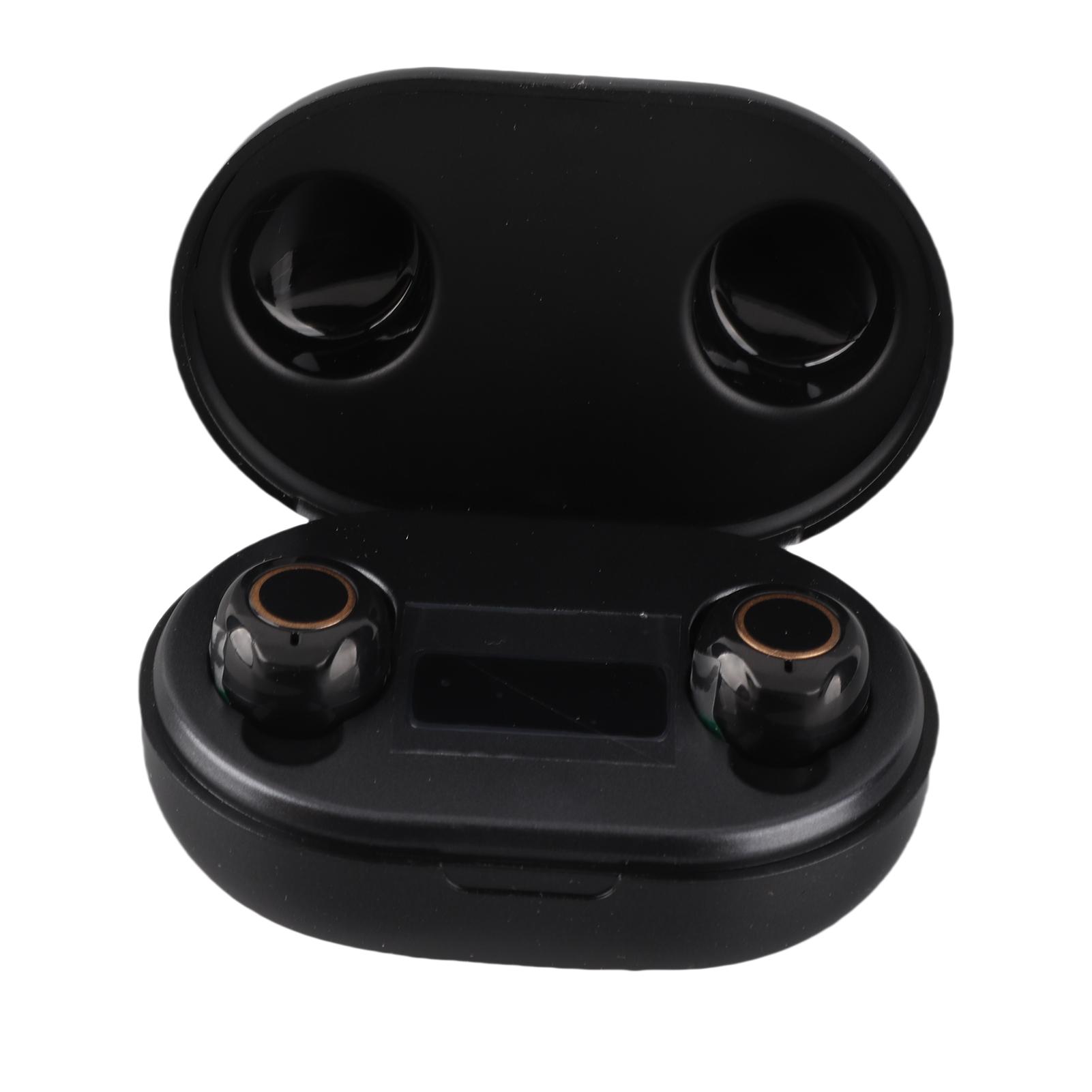 

Слуховые аппараты для обоих ушей, усилитель звука для пожилых людей, перезаряжаемый слуховой аппарат с портативной зарядкой Black