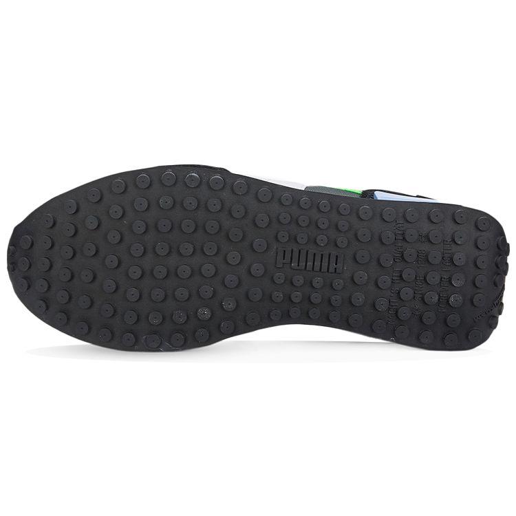 Puma Future Rider Play On - Dark Shadow Fluo Green Unisex Sneakers Multi-Color Black 371149-85