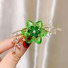 Vintage Crystal Flower Brooches Sparkling Brooch Pins Fashion Floral Brooches  Prom