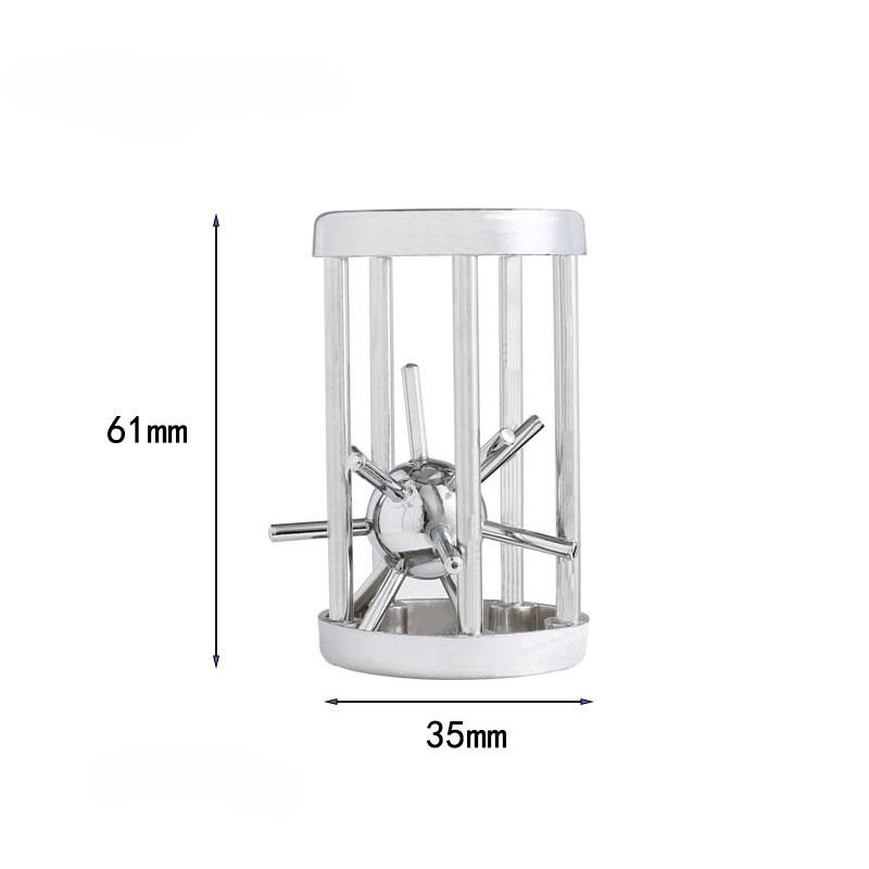 Stainless Steel Cage Challenge Game Adult Complex Multi Layer Puzzle Toy, Ideal Gift for Birthday Stress Relief Toy