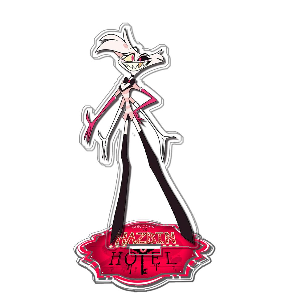 Hazbin Hotel Alastor Angel Dust Charlie Octavia Stella Standee Anime Game Collection Acrylic Material DIY Desktop Decoration Toy