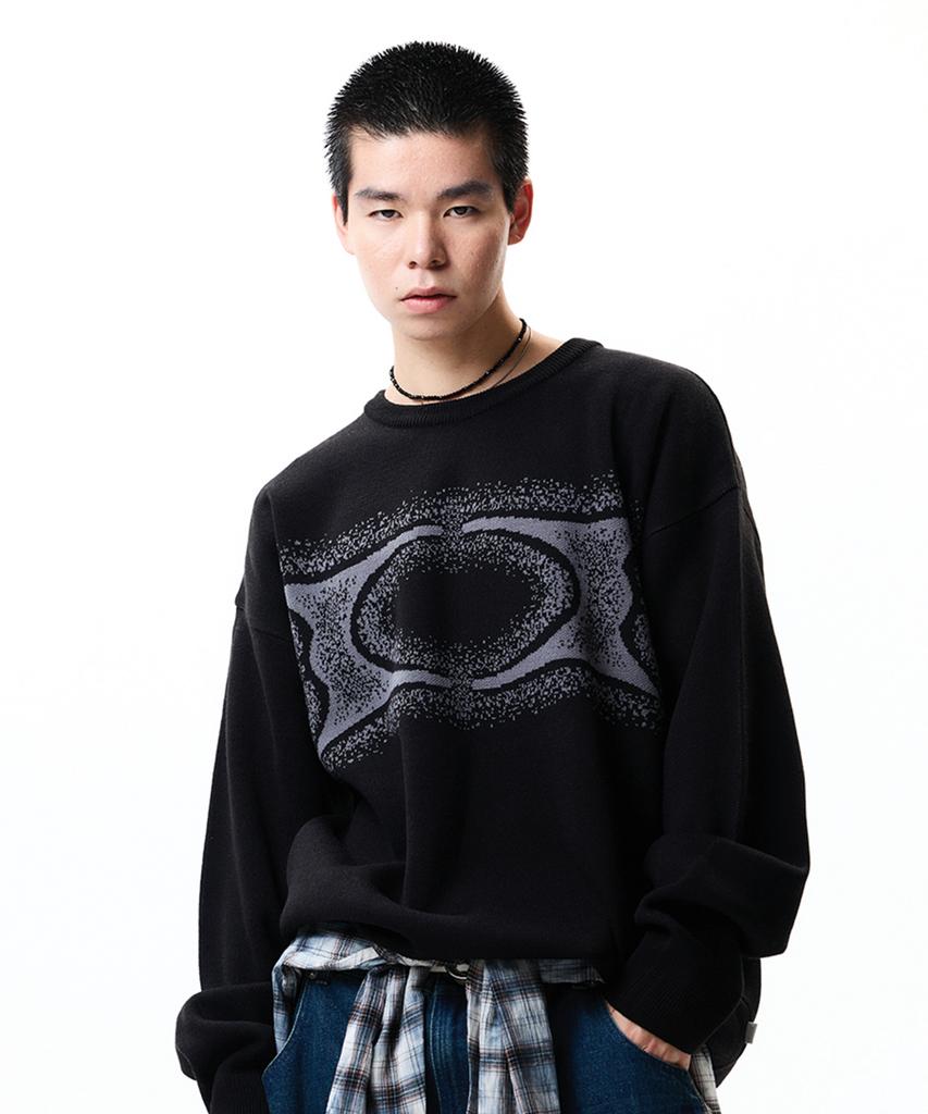 CRITIC Wormhole Noise Knit Black