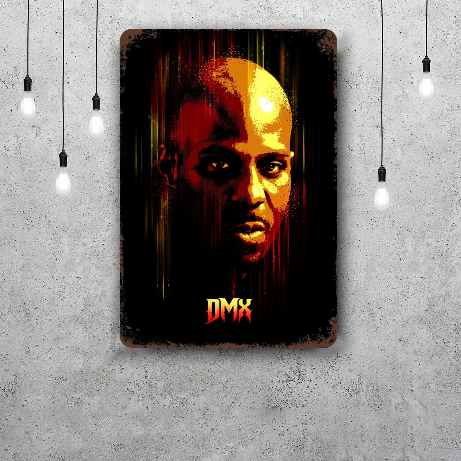 

Rest In Peace DMX Funny Bar Metal Sign Retro Plaque Vintage Sign Alcohol Drinker Pub Club Kitchen Wall Decoration 20x30cm（7.8x11.8inch）