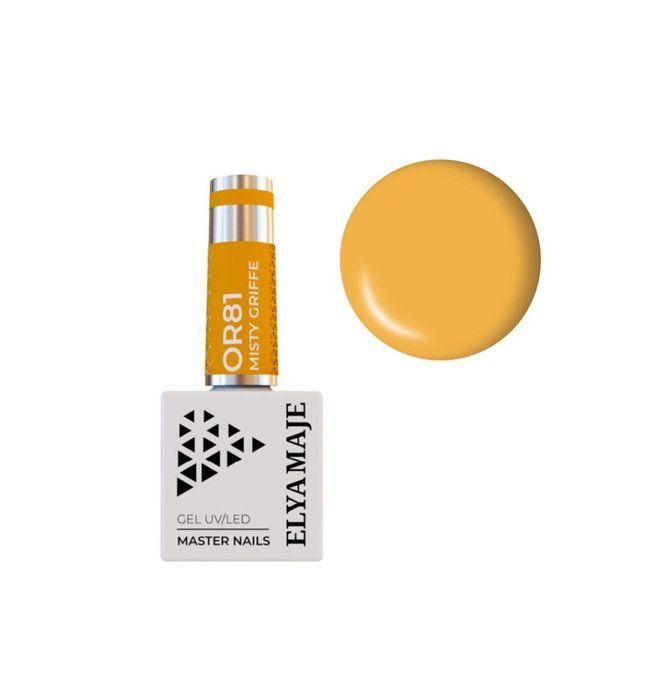 ELYAMAJE UV VARNISH OR81 MISTY CLAW 8 Ml Orange Uv Gel for Nails