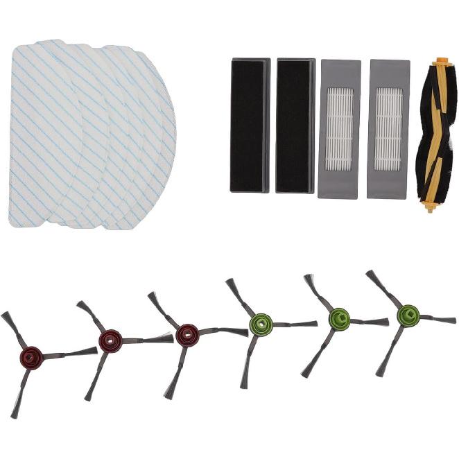 Sweeper Brush, Vacuum Cleaner Parts Replacement Accessories Kit for Yeedi Vac 2pro Robot Cleaner Main Side Brush Filter Kit
