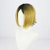 Cosplay Wig with Net by Kenma Kozume, Black and Yellow Gradient Wig
