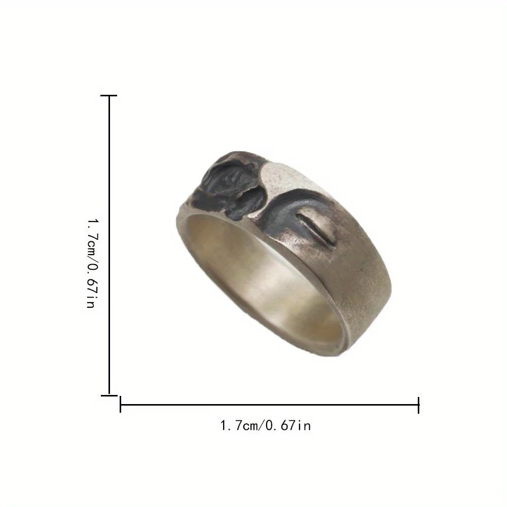 Simple Trend Fashion Retro Gothic Hip-hop Punk Mix Ring Personality Men and Women A Variety of Niche Party Ring Gift Accessories