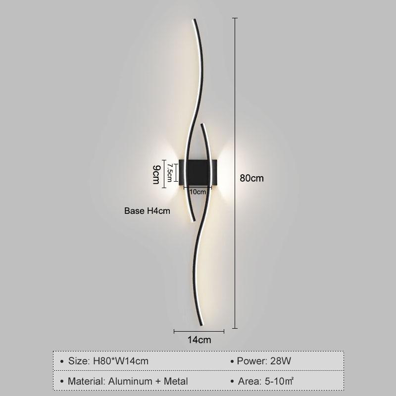 Moderní LED nástěnné lampy do ložnice, noční stolky, obývací pokoj, předsíň, domácí, nástěnné svítidlo, interiérové ​​lampy, lampy do uličky