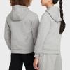 Nike Fleece Letter Ribbed Hooded Sweatshirt Kids Sweatshirt Dark-Gray White HJ3156-063