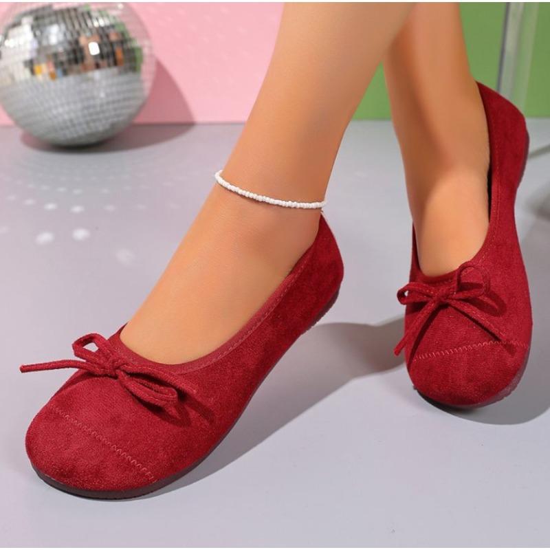 

Women Loafers 2026 Spring British Style Slip On Bow Mary Jane Shoes Woman Japanese Uniform Lolita Shoes Single Women Ballet Flat 38 красный