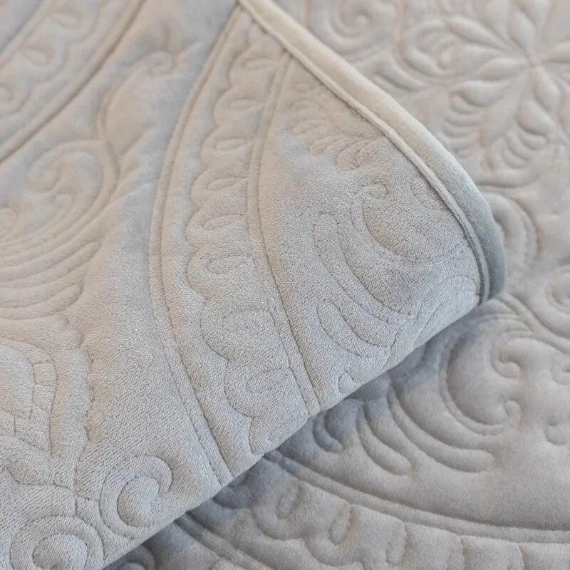 Floral Pattern Velvet Sofa Towel Thicken Plush Couch Cushion Universal Sofa Pad For Living Room L Sectional Sofa Mat Home Decor