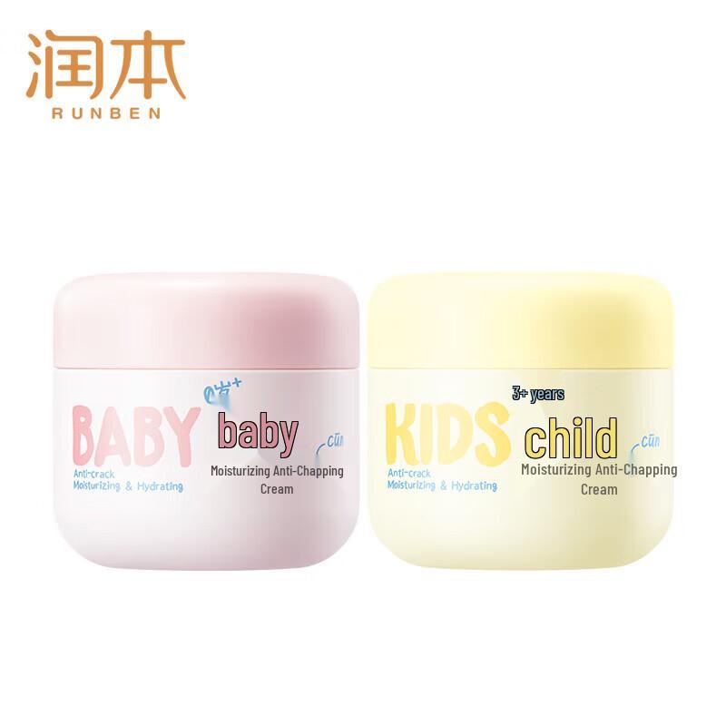 RUNBEN Baby & Kids Moisturizing Anti-Chapping Cream Twin Pack