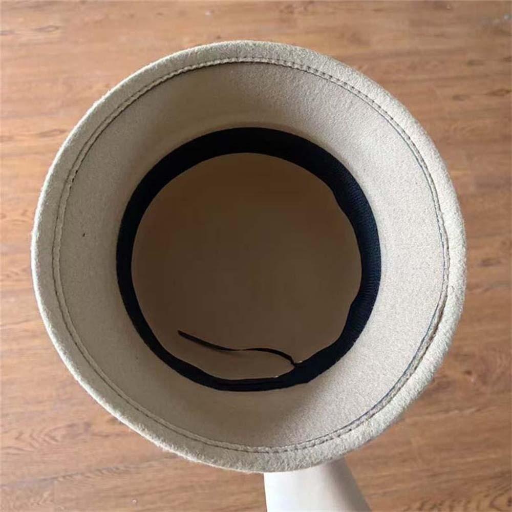 Soft Felt Retro Cloche Cap Warm Fleece Vintage Fedora Cap Winter Woolen Hat Shopping Day