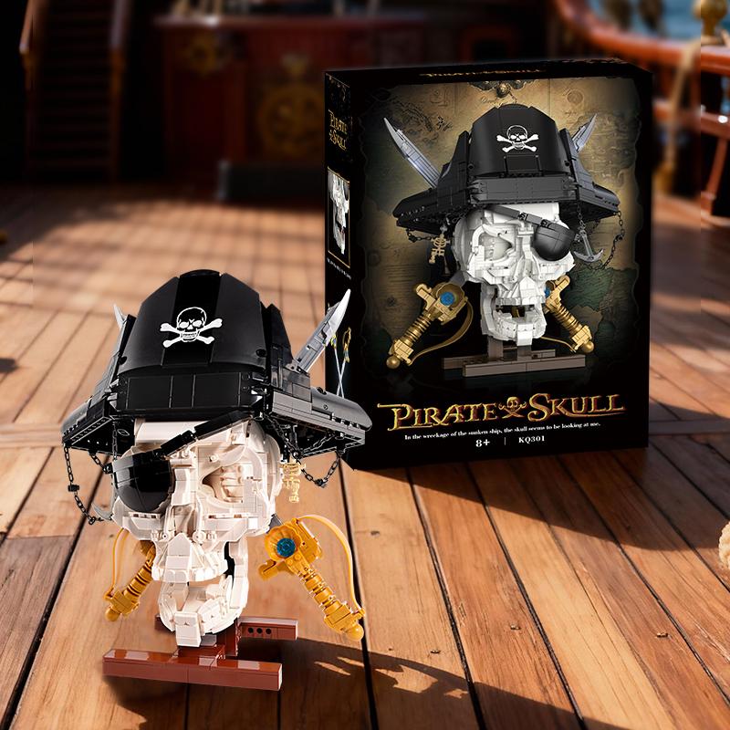 Moc Skeleton High-Standard Pirate Superior-Grade Construction High-Standard Building-Bricks High-Standard Double Premium-Quality Bladed with box