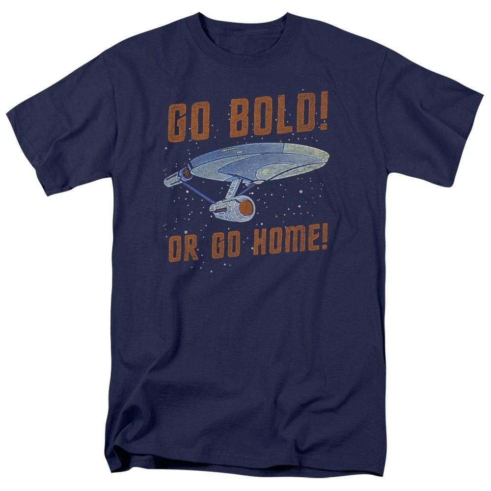 Star Trek - Go Bold - Unisex Short Sleeve Children s T-shirt - Blue 160