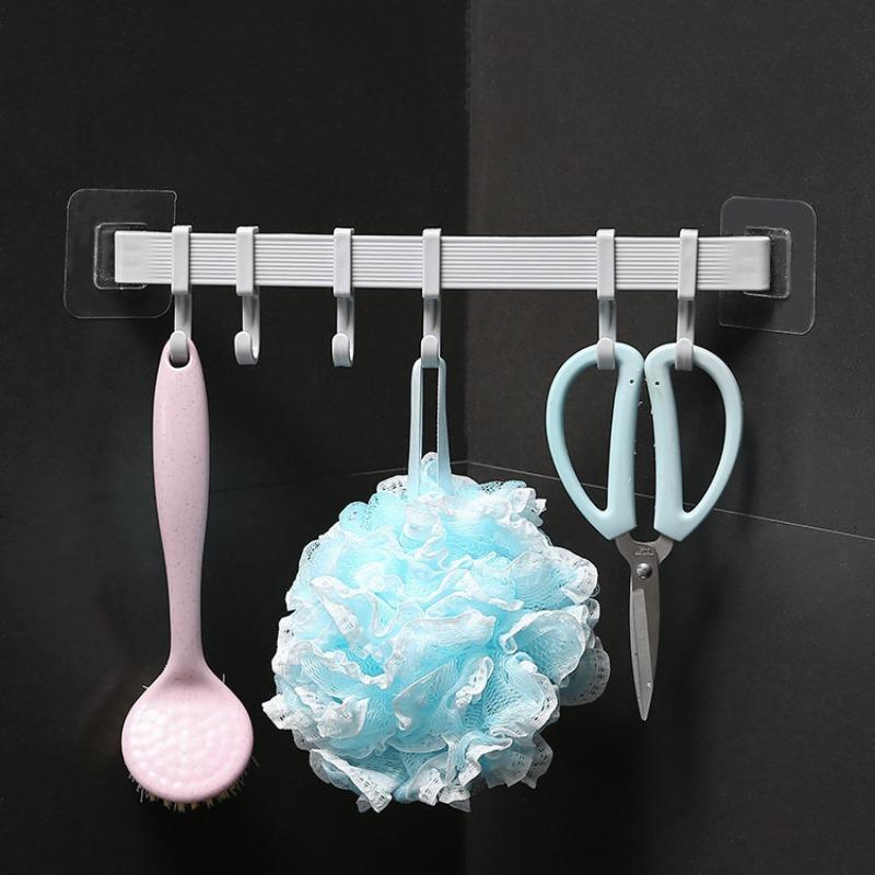 

Мощные присоски 6 серий без отверстий для ванной, двери, полотенца, подвешивания одежды, кухонные настенные крючки 30*2*6.5CM белый