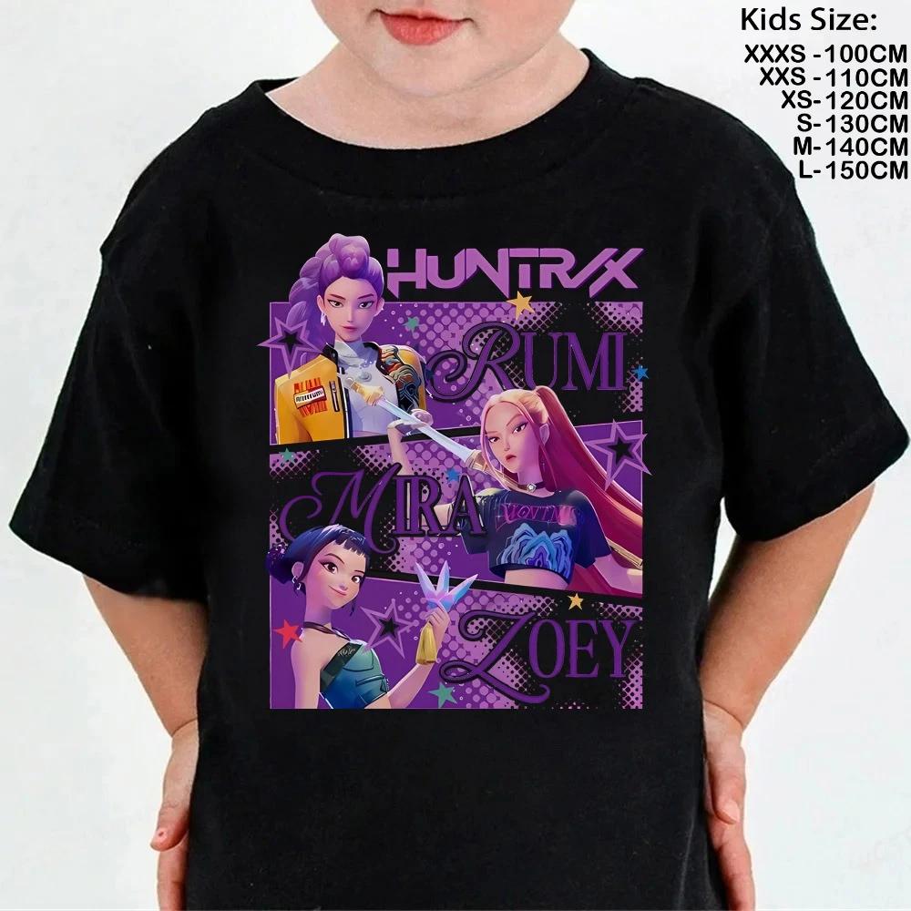 2025 Hot Movie Soft Cotton Baby Girls T Shirt Children's Clothing KPop Demon Hunters Fans Gifts Kids Clothes Tops T-shirt