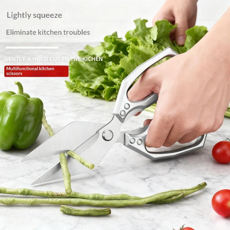 1Pcs Multi Function Tool Food Scissor Stainless Steel Cooking Accessories Kitchen Scissors For Chicken Vegetables Barbecue Meat