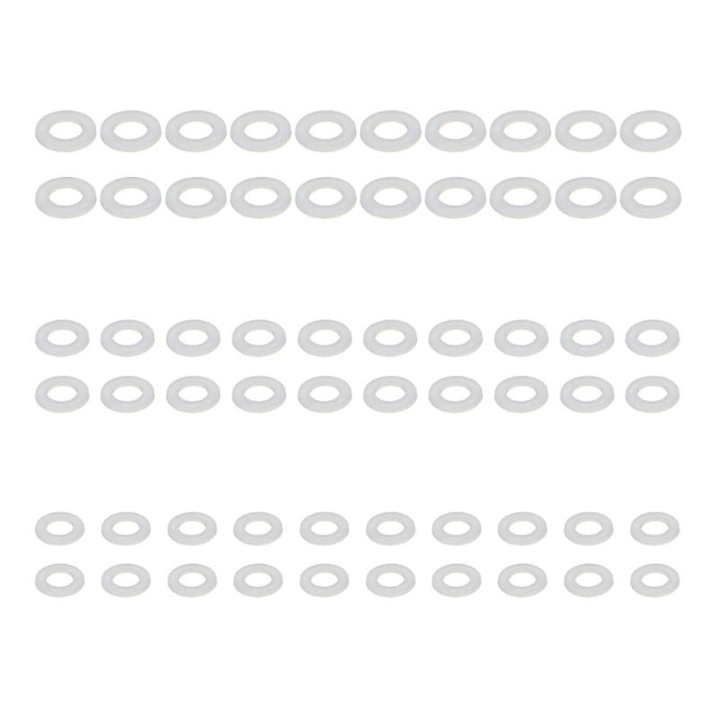 60x Nylon Fitting Rings White Electronic Equipment Components Suitable For Diverse Applications In Various Fields
