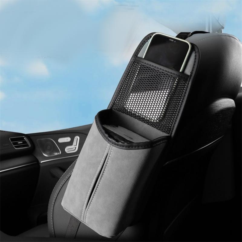 Praktická boční taška na sedadlo do auta Síťované organizéry Kapsa s více možnostmi úložného prostoru Vhodné pro každodenní použití ve vozidlech
