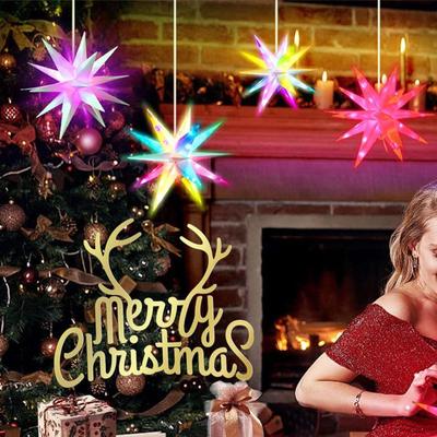 Christmas Tree Toppers Lighted Star Hanging Decoration,Ornament,Star for Top,Star