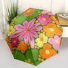 1pc Floral Pattern Automatic Open/close Folding Compact Cute Umbrella, 8-Rib Sturdy Canopy, Lightweight Portable, Commuting Use, Gift, Outdoor Umbrell