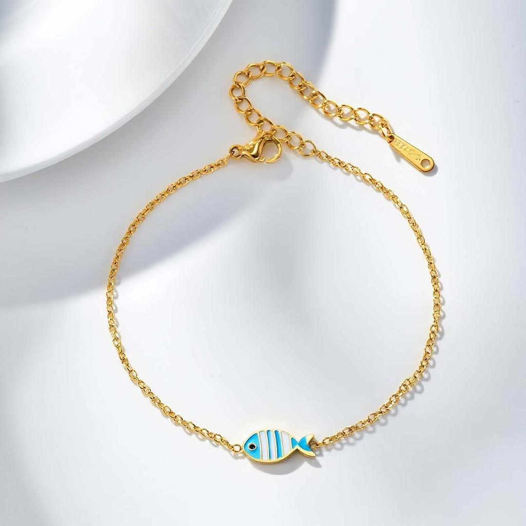 Pulsera Dulce con Patrón de Unicornio y Rosas para Mujeres Niñas, Pulseras de Elefante de Acero Inoxidable Color Dorado, Lindo Regalo de Joyería