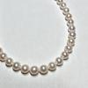 Used [Certificate of authenticity included] Akoya pearl pearl necklace silicone silver stamped 7.5mm pearl necklace Terri strong genuine pearl