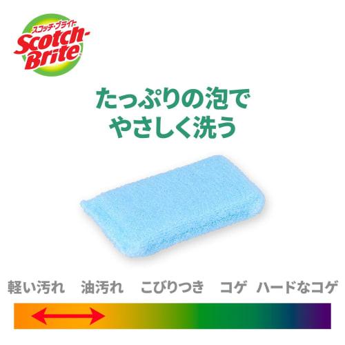 [Exclusive To .co.jp] 3M Sponge Kitchen Non-Scratch Antibacterial Foaming Net Blue 6 Pieces Scotch Brite WNT General Cleaning