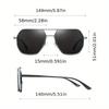 Metal Photochromic Sunglasses Men Women Fashion Polarized Sun Glasses Stylish Chameleon Anti-glare Driving Shades UV400