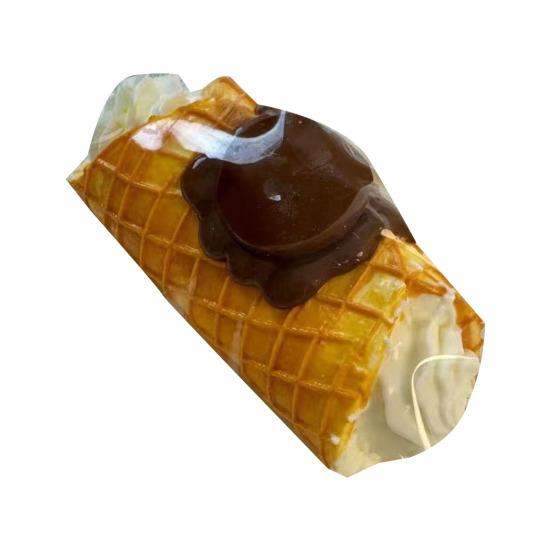 

Waffle Cream Roll Squeeze Toy Stress Relief Simulation Dessert Sensory Toy Decompression Food Grade Realistic Fake Food Fidget Toy