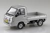 Aoshima Bunka Kyozai Scale Rakupla Snap Kit Subaru Sambar Truck Sterling Silver Metallic Plastic Model Kit 1/32 No.05-SS Pre-Colored (Automobile)