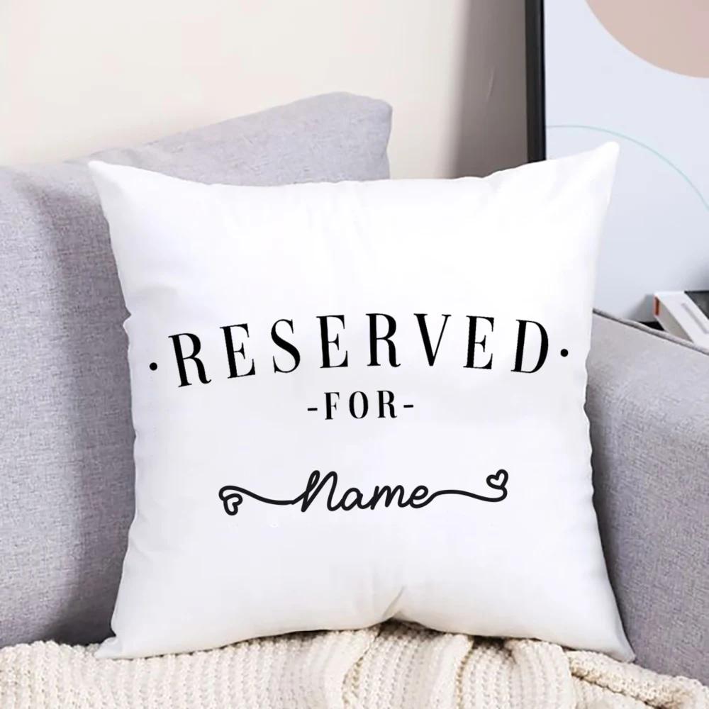 Personalized Name Customization Pet Pillow Reserved For Cat Dog Personalised Dog Cushion Cover Pampered Pooch Decoration